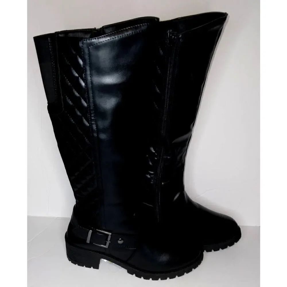 Olivia Miller Designer Womens NEW Black Riding Boots - sz. 6